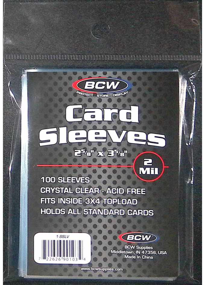 BCW Soft Card Sleeves Standardgröße 100 Stück