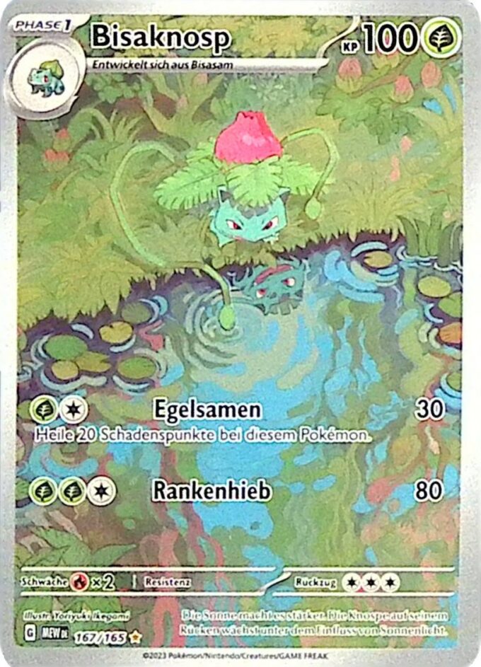 167 – Bisaknosp / Ivysaur (MEW 167) - 151 - deutsch